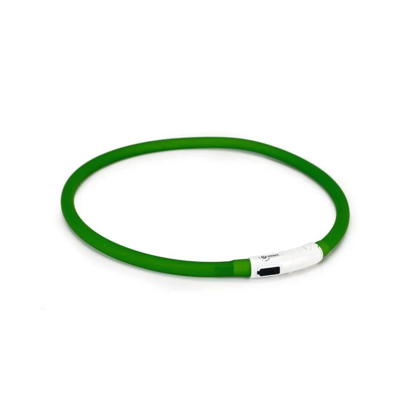 Dogini Led+USB Collar, 70 cm x 10 mm - Green - image 1 of 1