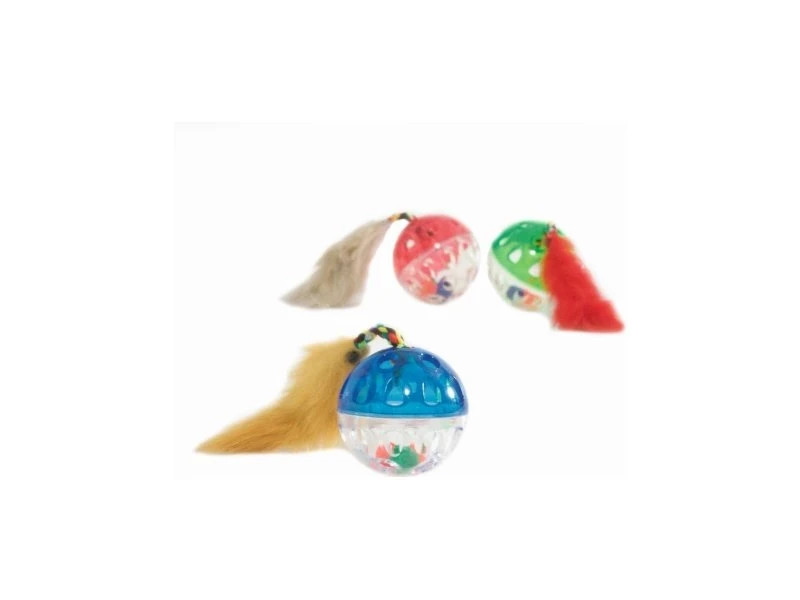 Cat toy thundering ball with soft mouse - image 1 of 2