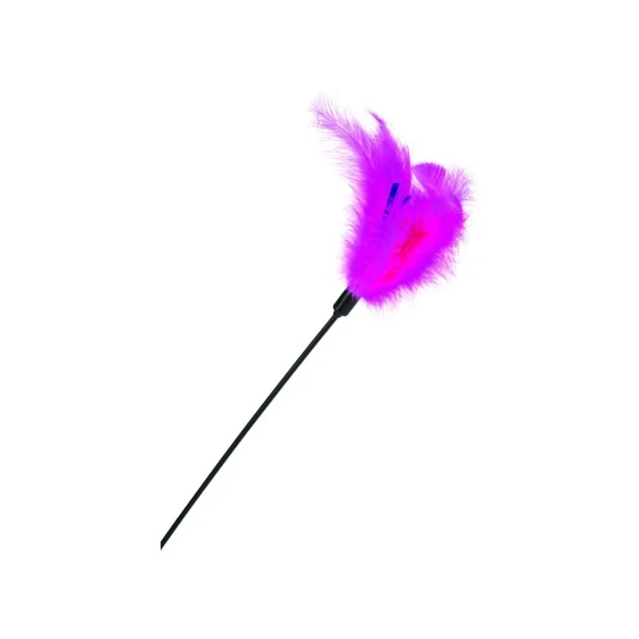 Cat toy feathers on a stick, pink / 36/45cm - image 1 of 2