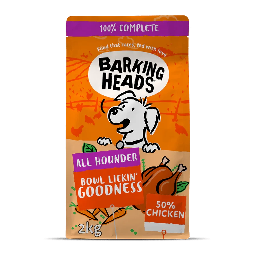 Barking Heads Koera täissööt 2kg Bowl Lickin Goodness kanaga - image 1 of 3
