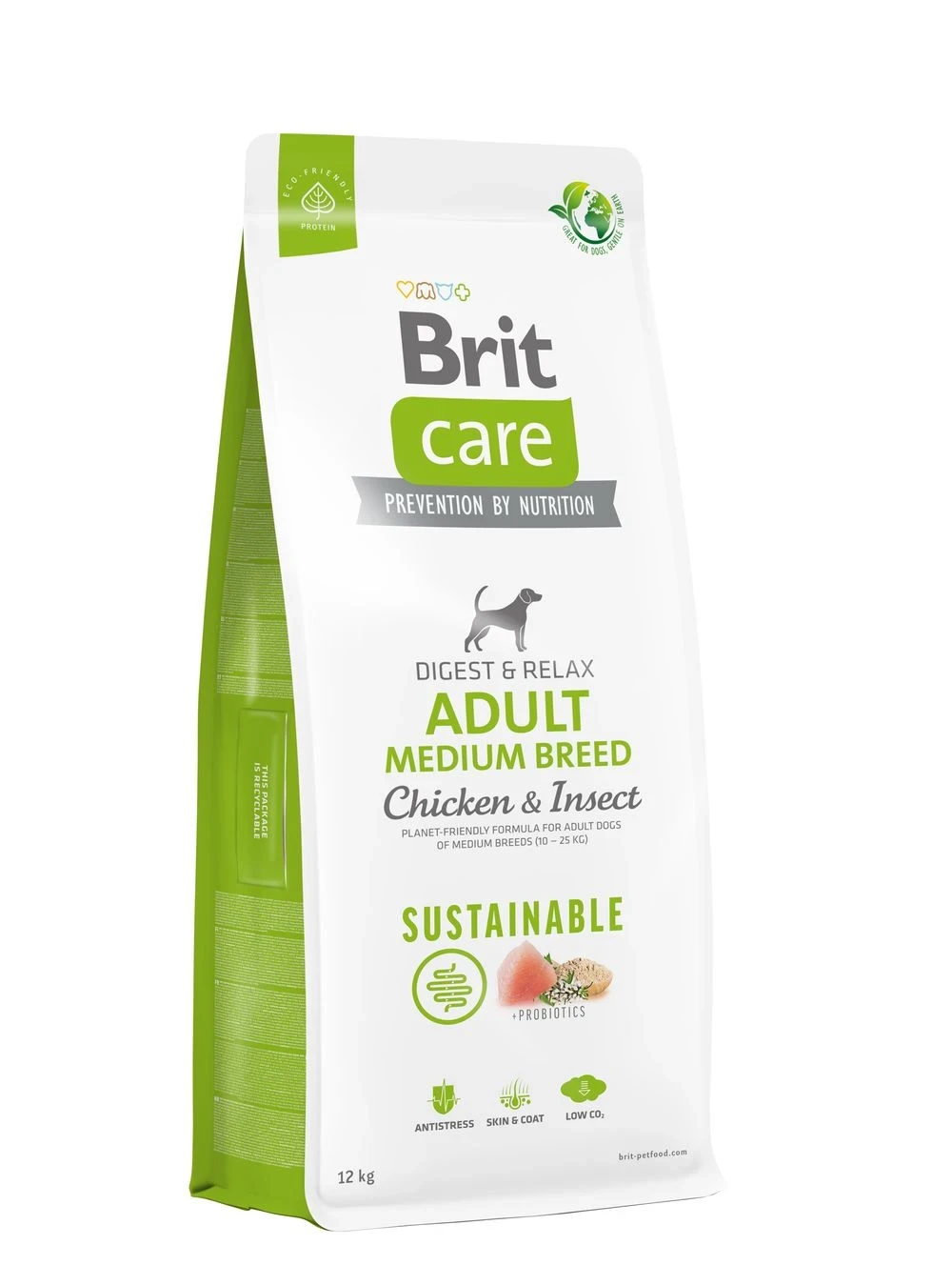 Sustainable Adult Medium Breed Chicken&Insect dog food - 12kg - image 1 of 1