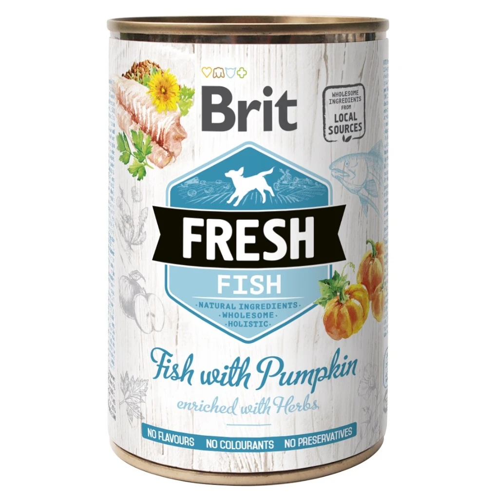 wet food from fresh meat, 400g - Fish with pumpkin - image 1 of 4