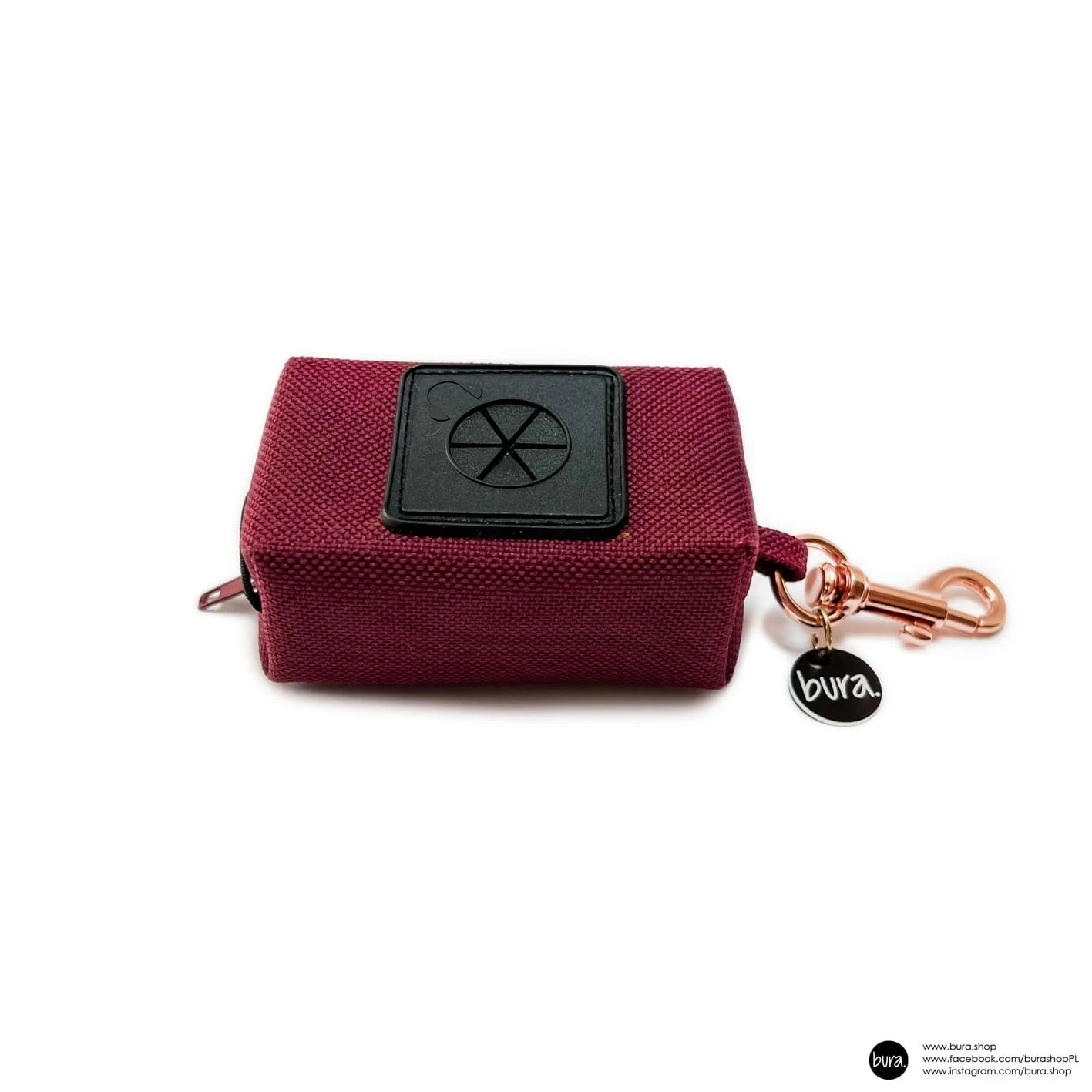 Poop bag holder - Dark red - image 1 of 1