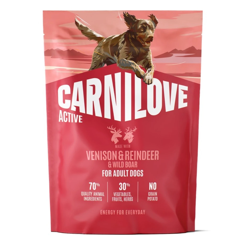 Active Venison & Reindeer & Wild Boar Dog Food - 1,5kg - image 1 of 2