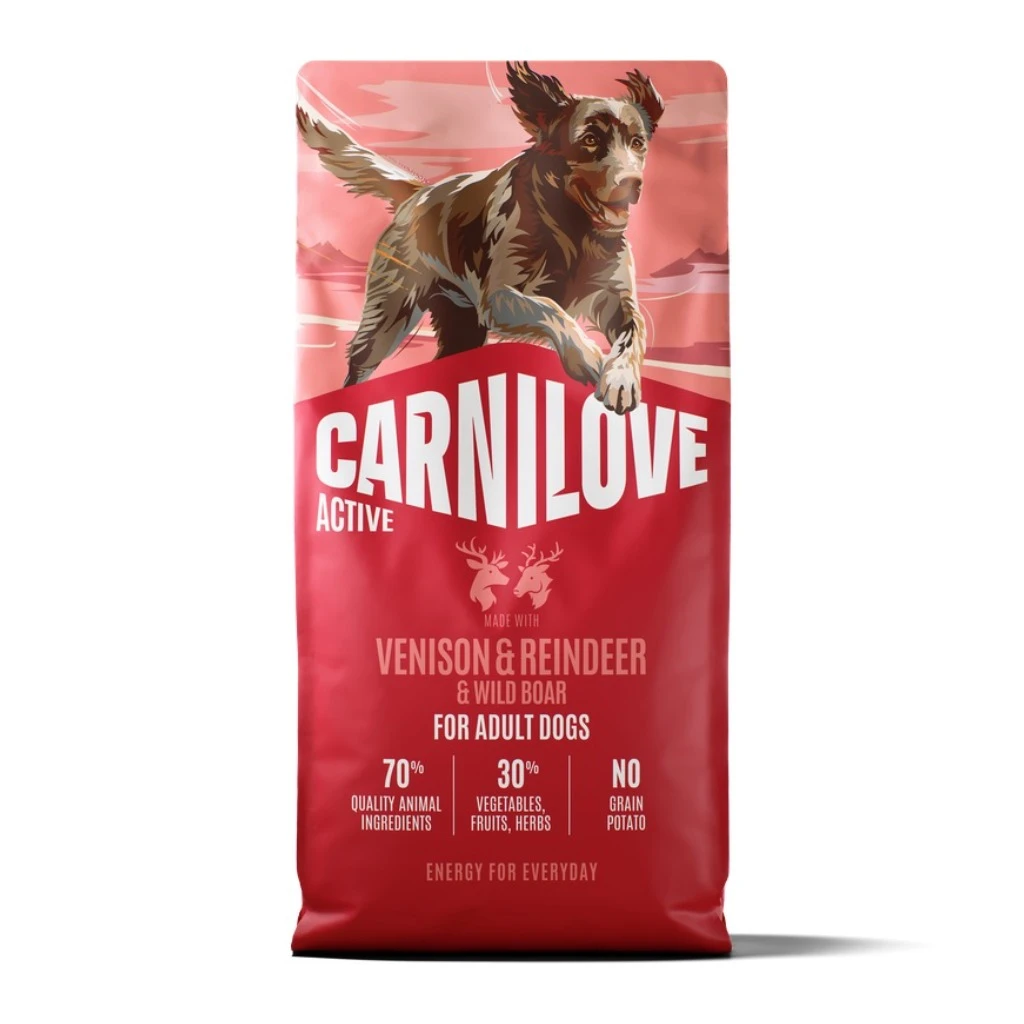 Active Venison & Reindeer & Wild Boar Dog Food - 12kg - image 1 of 2