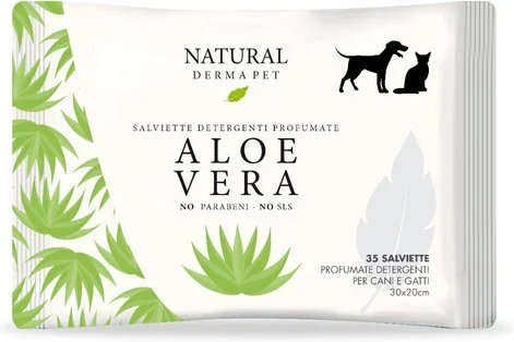 Dog/cat cleaning wipes with aloe, 35pcs - image 1 of 2