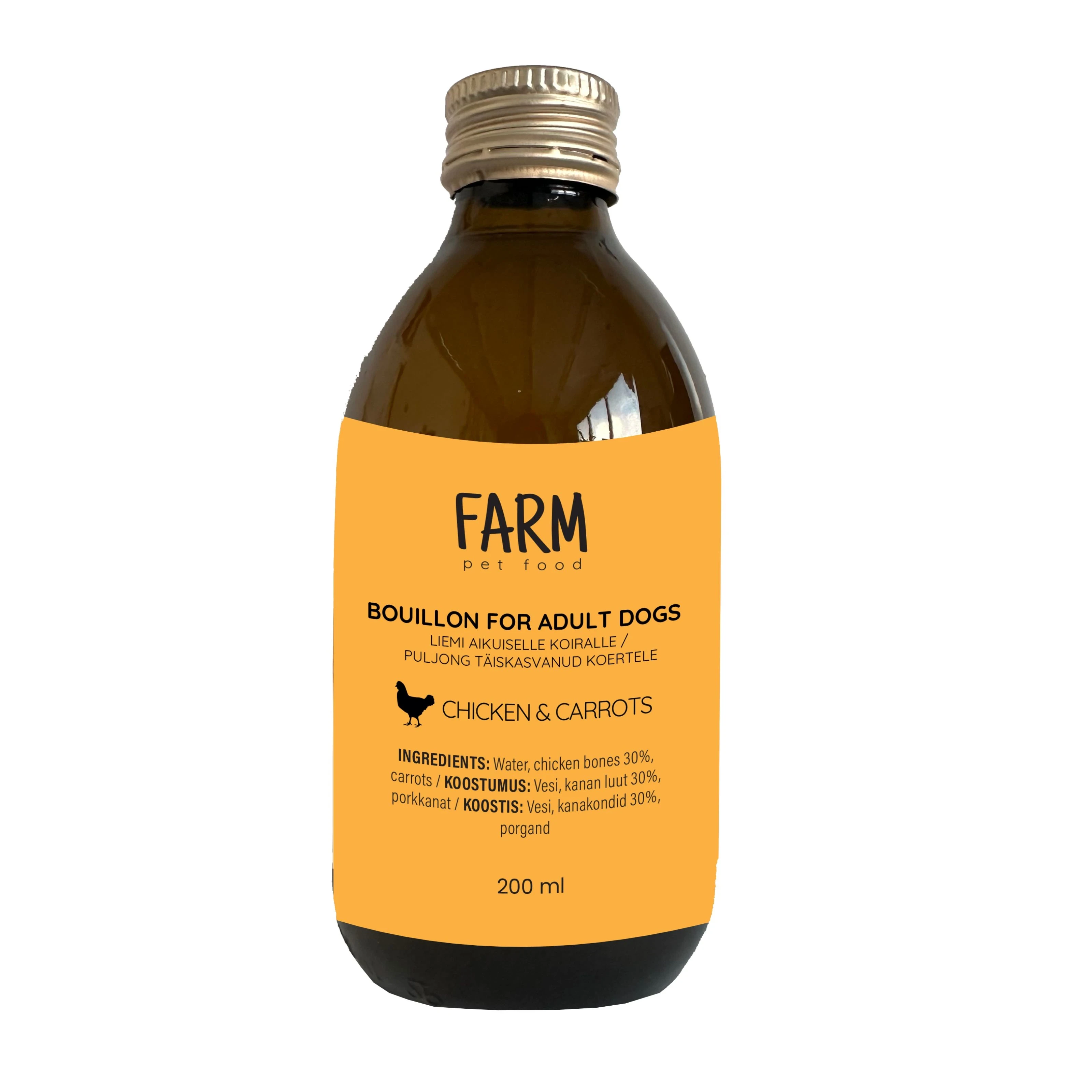Broth for dogs 200ml - Chicken and carrot - image 1 of 1