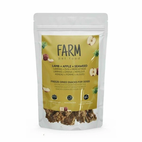 Natural freeze-dried snacks for dogs, 80g - Lamb, apple, seaweed - image 1 of 1