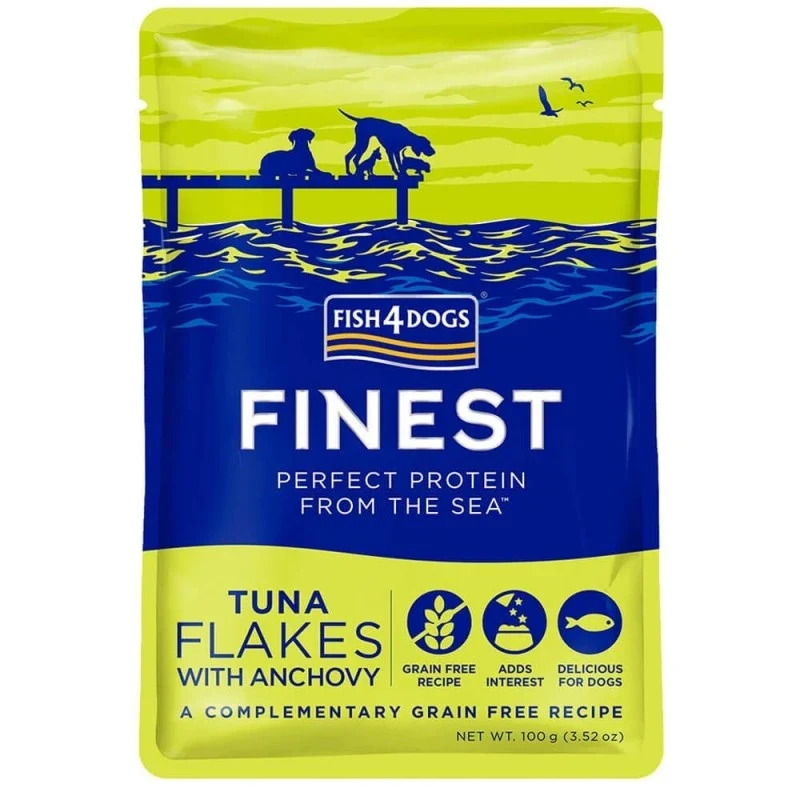 F4D Märgtoidu einekotike koerale, 100g - Tuunikala ja anšoovis - image 1 of 1