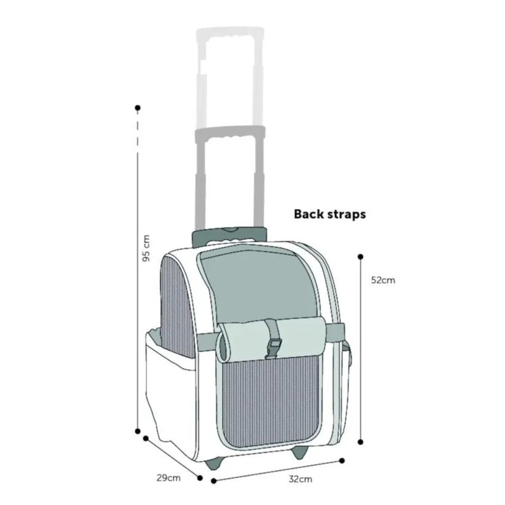 Dog carrier bag 32X29X52 black - image 5 of 5