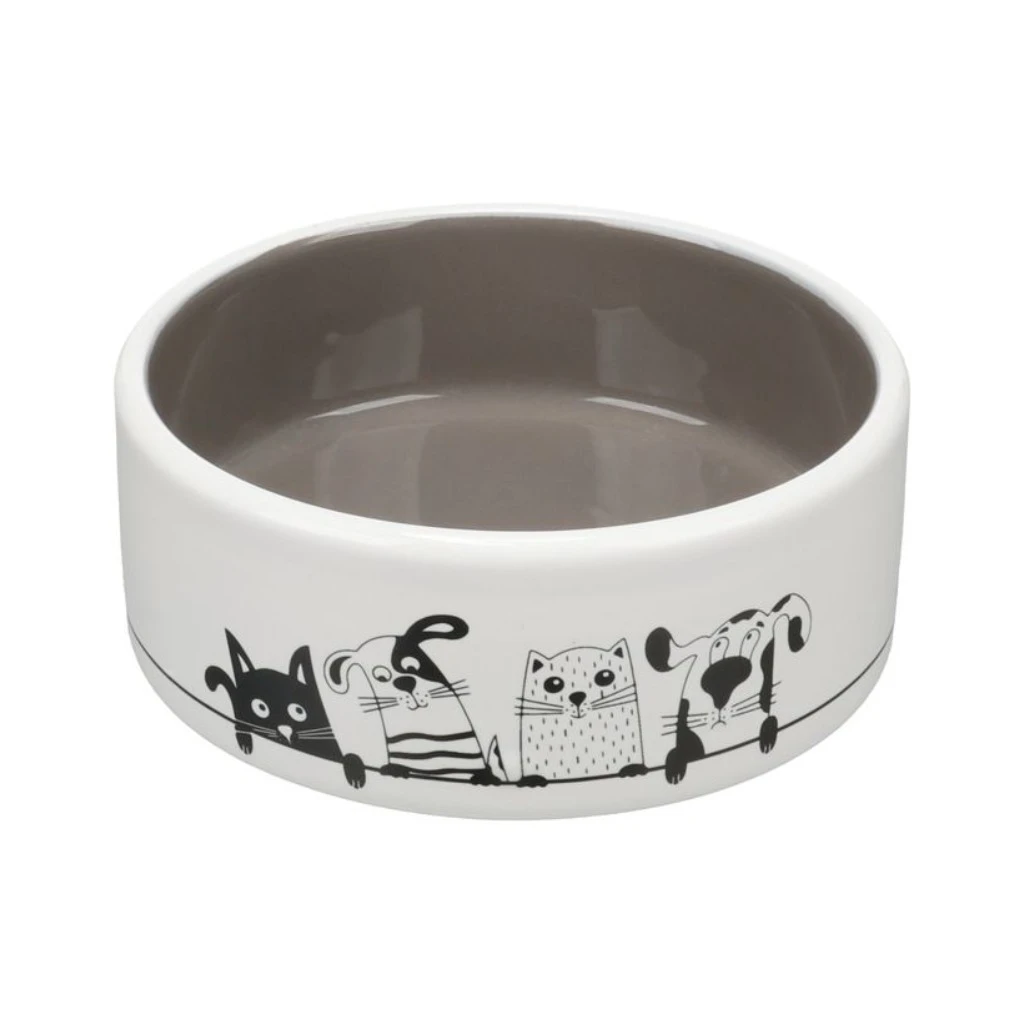 Food & Drink Bowl Ulan Round White/Grey - 360ML - image 1 of 1