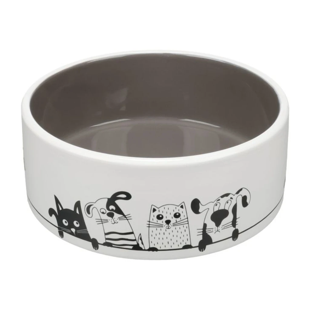 Food & Drink Bowl Ulan Round White/Grey - 860ML - image 1 of 1