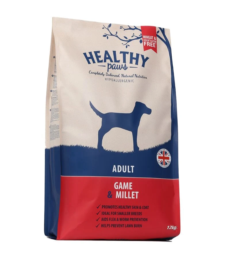 Healthy Paws Naturaalne, täisväärtuslik ja tasakaalustatud toit koerale Pardi-, hirve- ja jäneselihaga, 12 kg - image 1 of 1