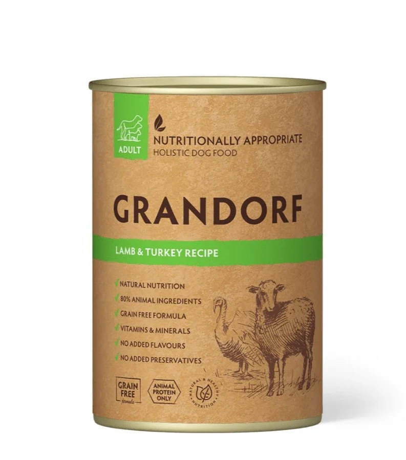 Naturaalne märgtoit, küpsetatud aeglaselt omas mahlas, 400g - Lamba- ja kalkuniliha - image 1 of 1