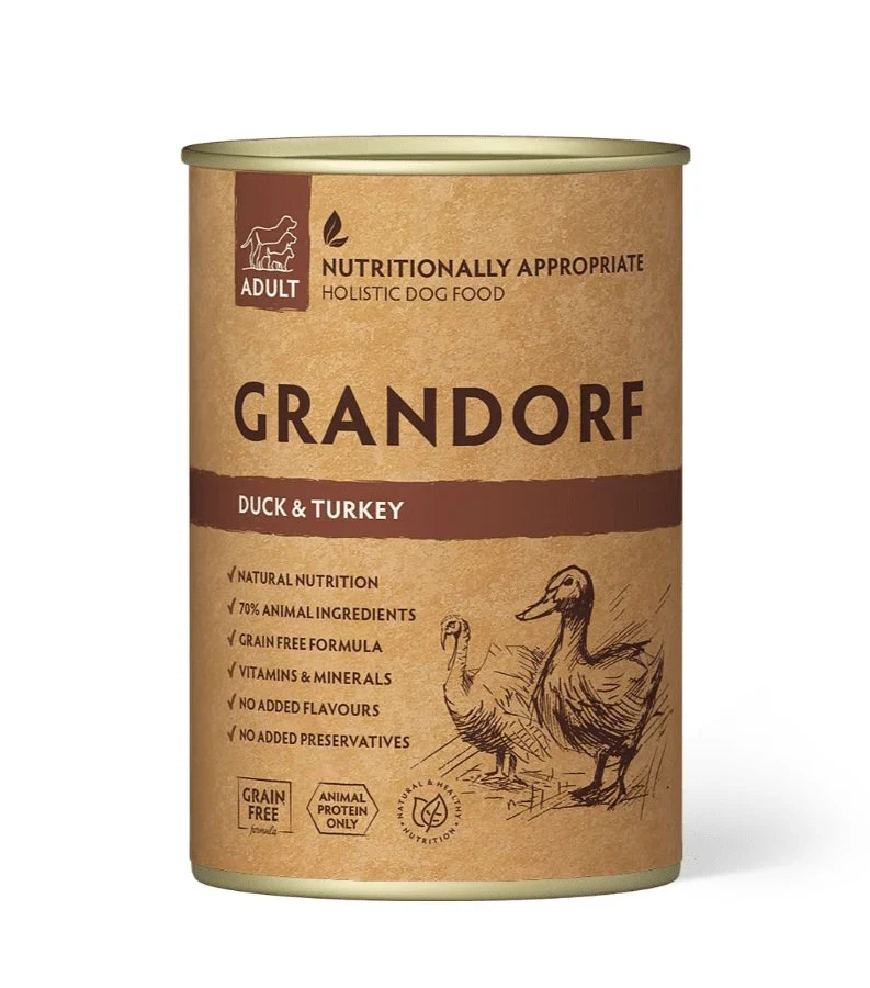 Naturaalne märgtoit, küpsetatud aeglaselt omas mahlas, 400g - Pardi- ja kalkuniliha - image 1 of 1