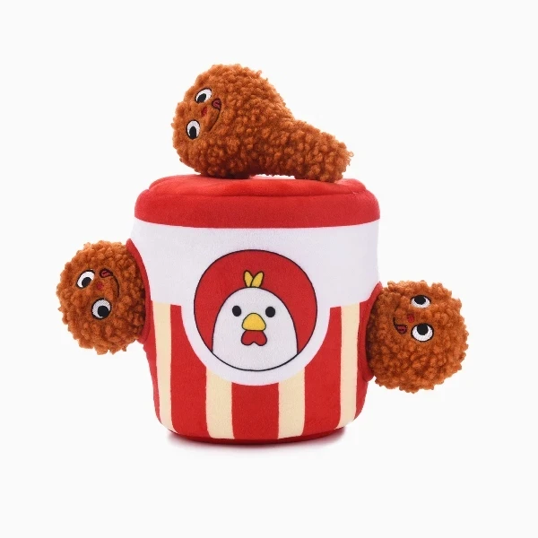 Hilarious themed hide-and-seek game, accompanied by tiny beeping toys - Fried Chicken - image 1 of 2