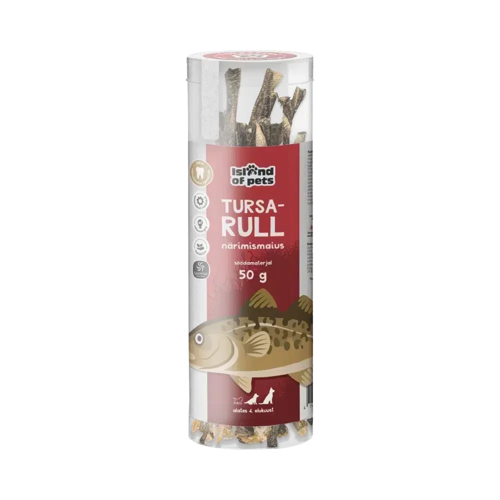 ,,Cod roll’’ Cod skin chewy treat - 50g - image 1 of 1