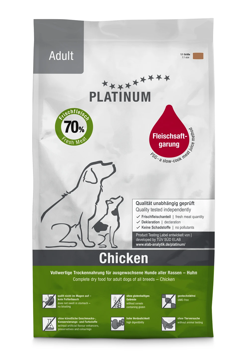 PLATINUM Kibble 1,5kg, Chicken - image 1 of 2