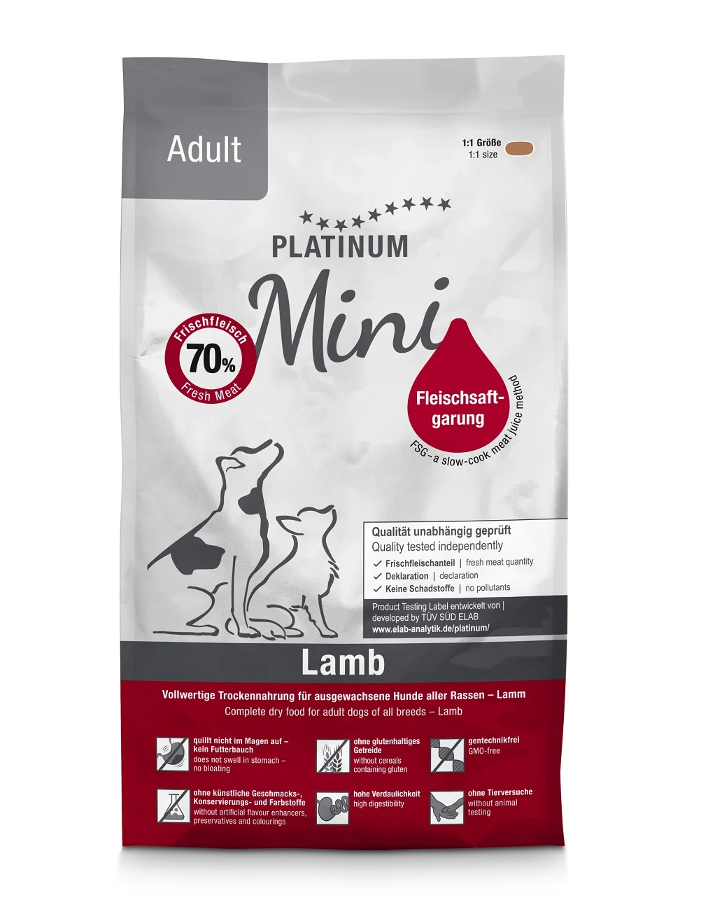 PLATINUM Mini kuivtoit 900g, Lammas - image 1 of 2