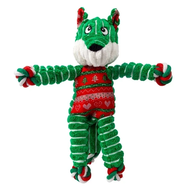 Holiday Floppy Knots Fox mänguasi koerale, S-M - image 1 of 2