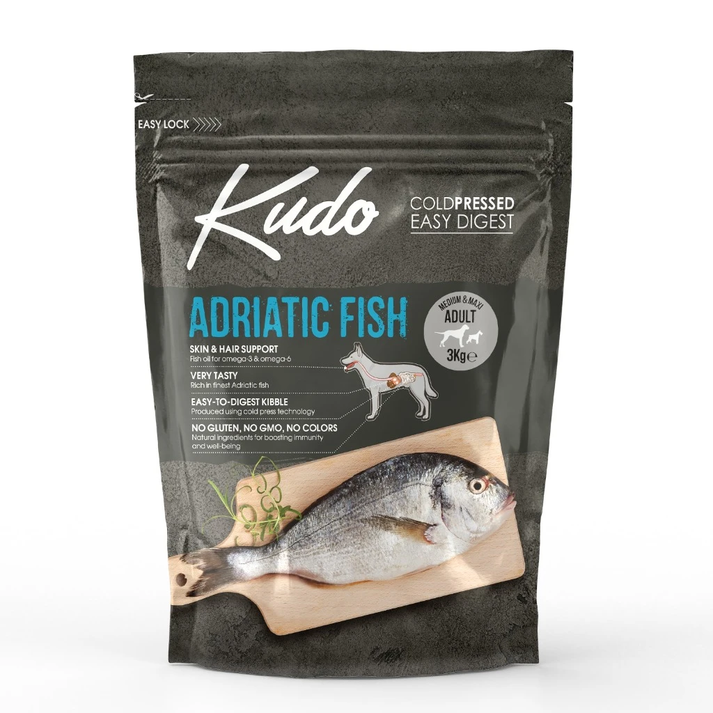 Cold-pressed complete food for dogs - 3kg Adriatic fish - image 1 of 1
