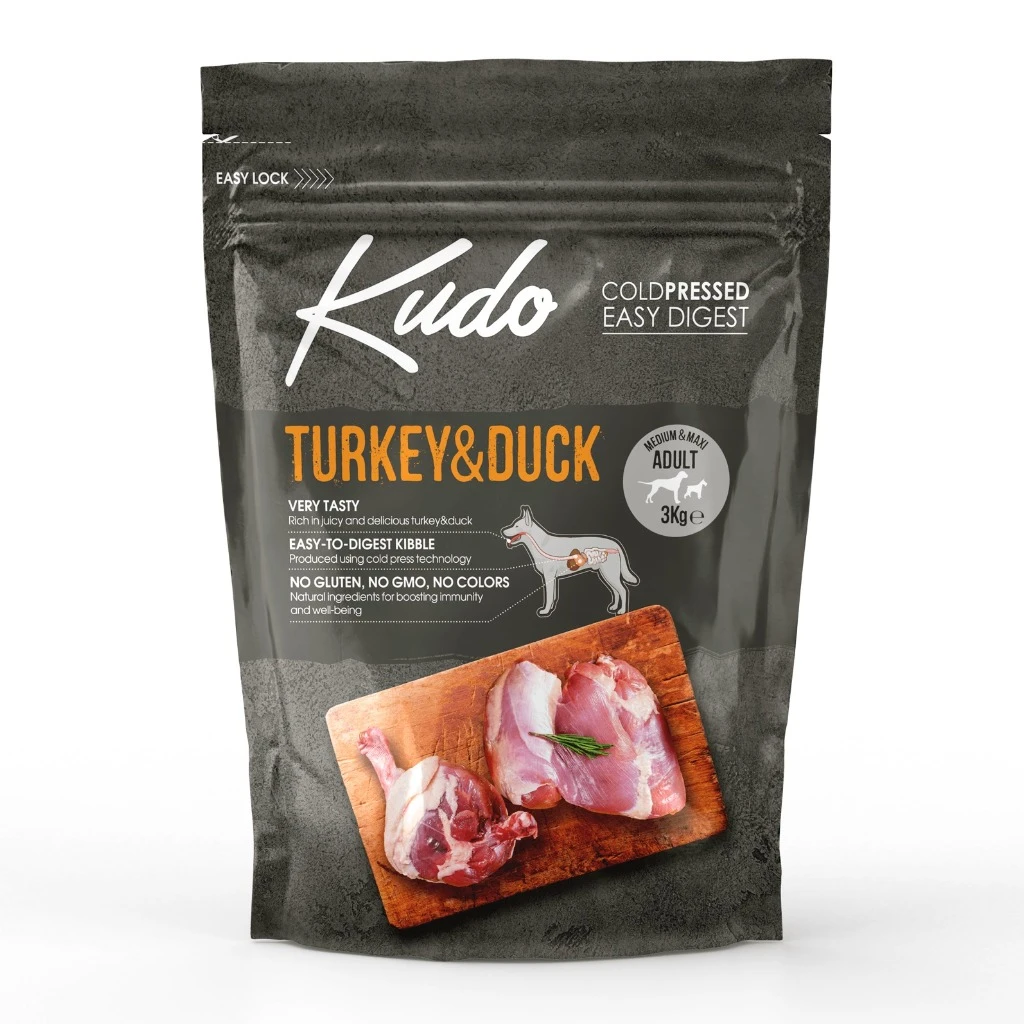 Külmpressitud täisväärtuslik toit koertele - 3kg Kalkun ja part - image 1 of 1