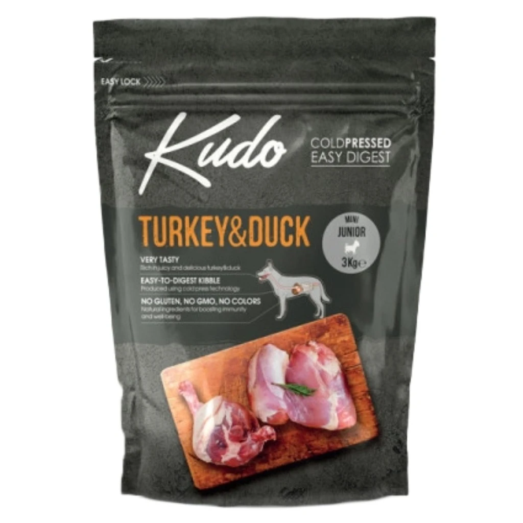 Mini Cold Pressed Dog Food, 3kg - Turkey & Duck Junior - image 1 of 1