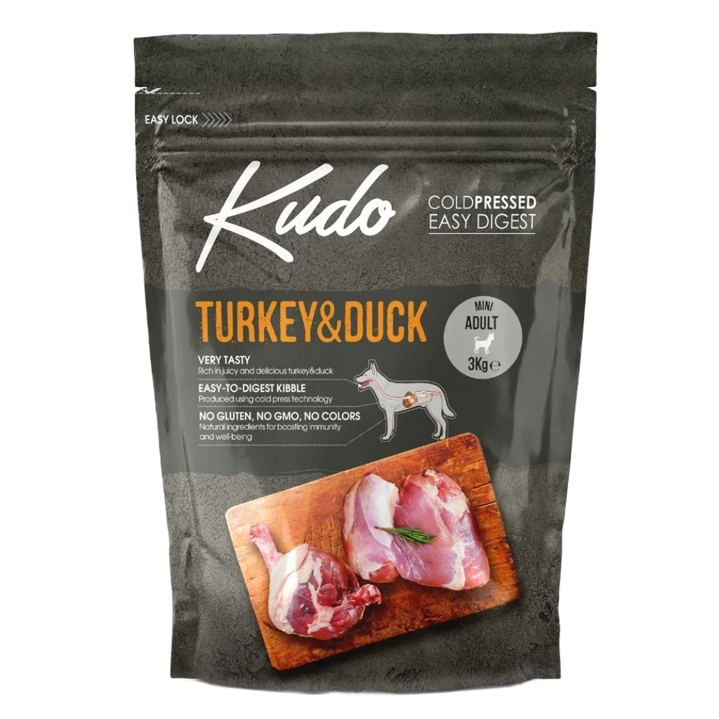 Mini külmpressitud koeratoit, 3kg - Kalkun ja Part - image 1 of 1