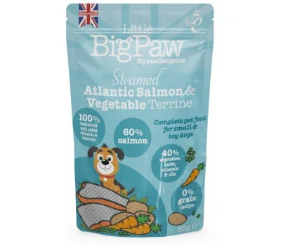 Wet food for smaller dogs, higher in calories and protein - 85g Salmon and veggies - image 1 of 1