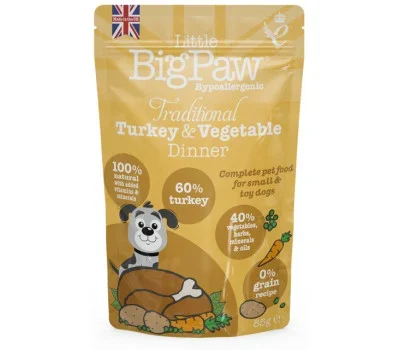 Wet food for smaller dogs, higher in calories and protein - 85g Turkey and veggies - image 1 of 1