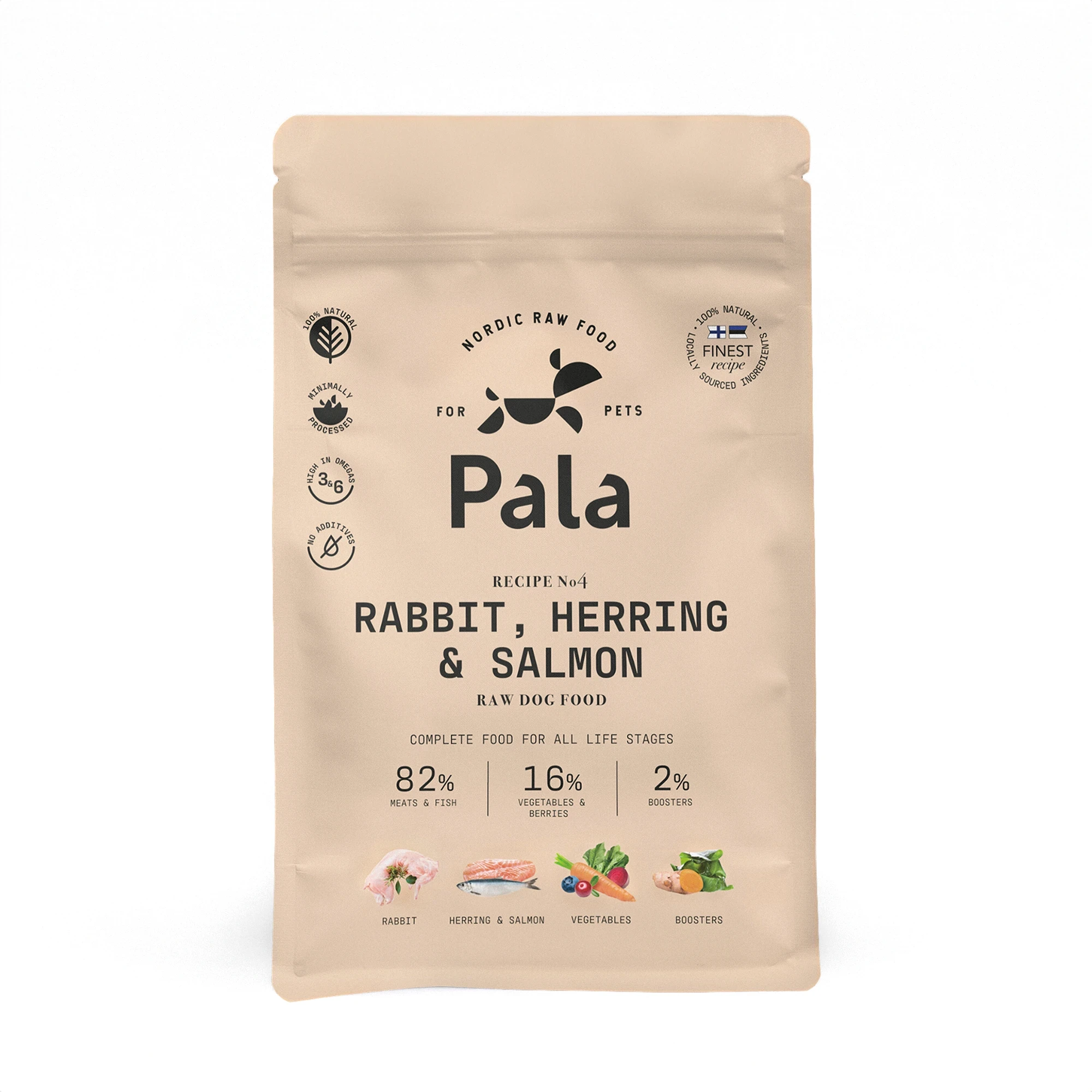 Whole and balanced foods - Recipe #4 Rabbit, herring and salmon 1kg - image 1 of 1