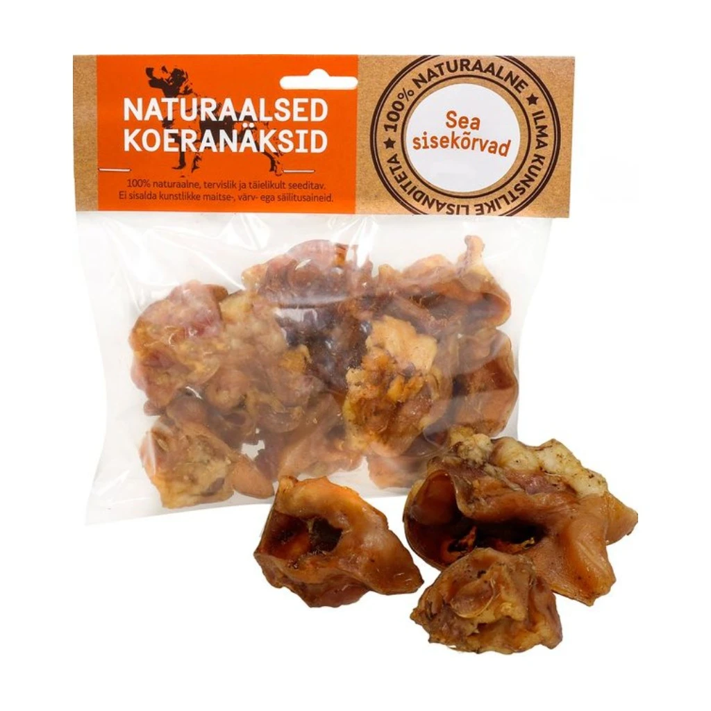 Natural Dog Treat Pig Inner Ears - 1kg - image 1 of 1
