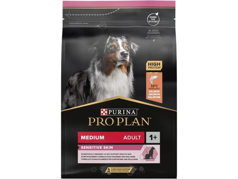 Täissööt keskmist tõugu nahaprobleemidega koerale, lõhega - 3kg - image 1 of 1