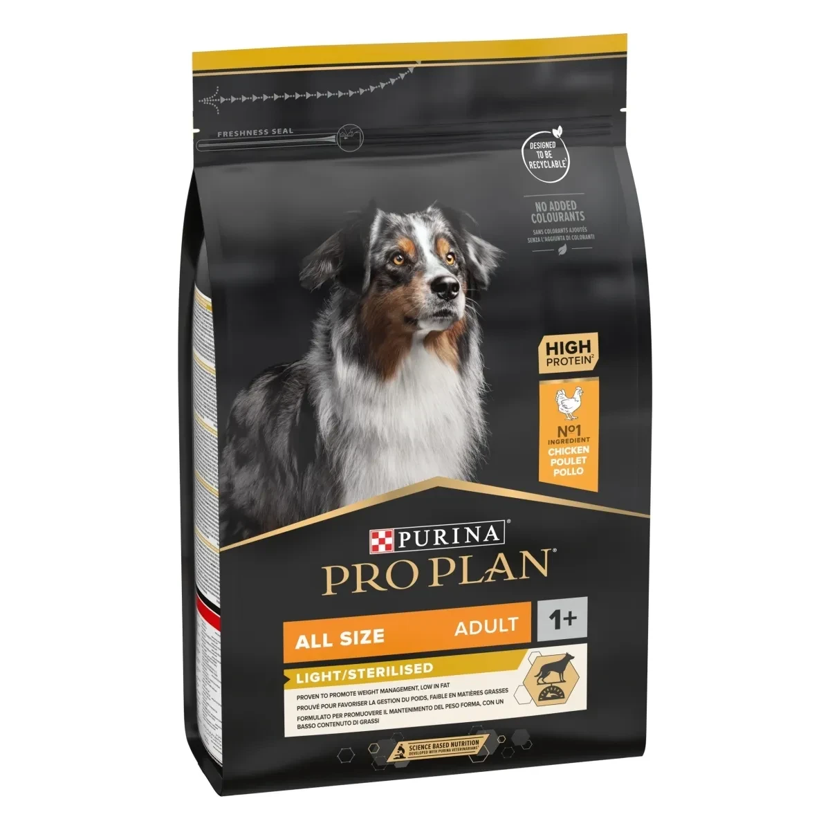 Täissööt kõikidele tõugudele ülekaalulistele ja/või steriliseeritud/kastreeritud täiskasvanud koertele - 3kg - image 1 of 1