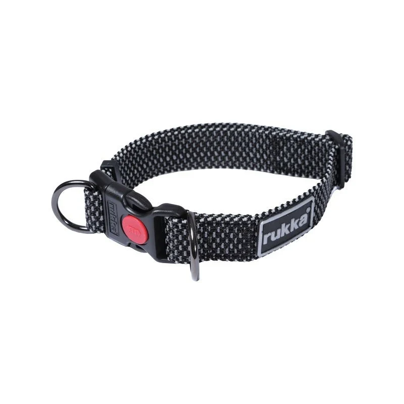 Collar Star with reflective strips - Black, S - image 1 of 1