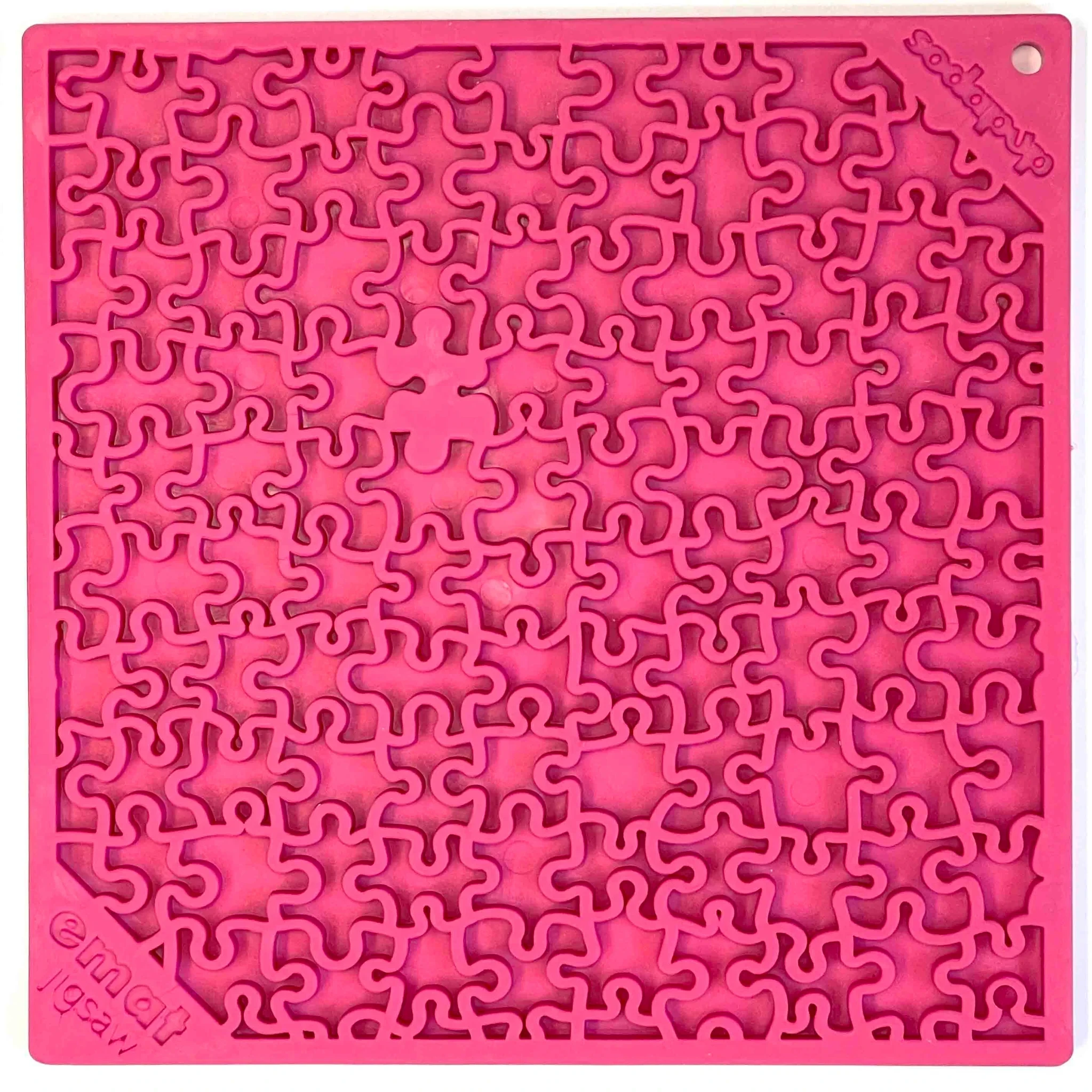 Lick mat, made from durable material - Puzzle L, Pink - image 1 of 4