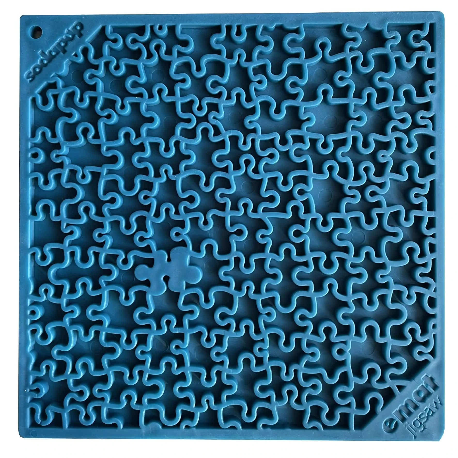 Lick mat, made from durable material - Puzzle L, Blue - image 1 of 4