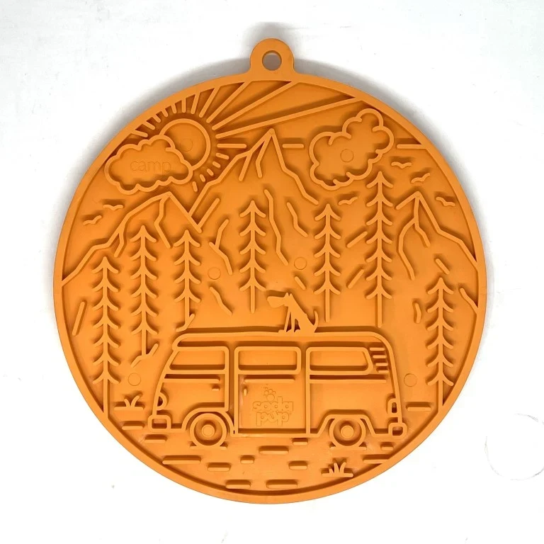 Lickmat with Suction - Orange - image 1 of 4