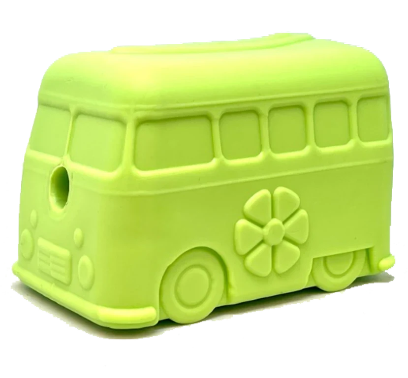 Multifunctional toy for chewing, treats and slow feeding - Bus, Green - image 1 of 2