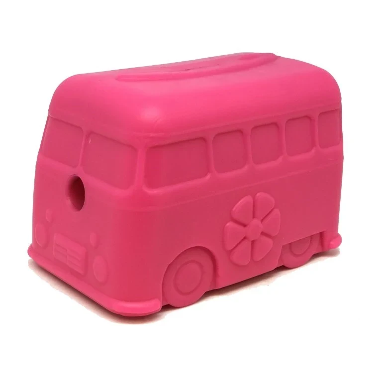 Multifunctional toy for chewing, treats and slow feeding - Bus, Pink - image 1 of 2