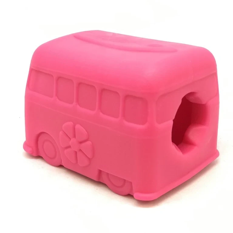 Multifunctional toy for chewing, treats and slow feeding - Bus, Pink - image 2 of 2