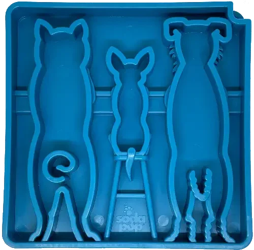 Ebowl/Etray  Slow feeder - Shallow blue - image 1 of 3