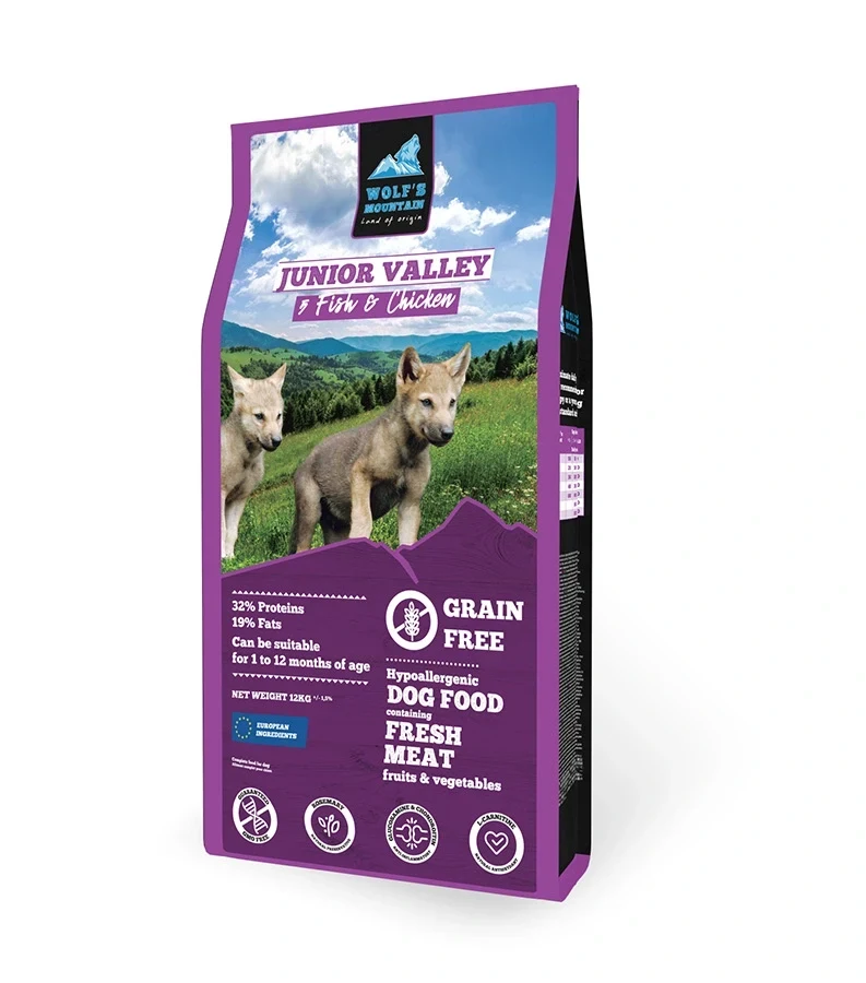 Grain-free, high-meat complete dry food for dogs - Junior Valley Chicken and White Fish for Puppies, 12 kg - image 1 of 1