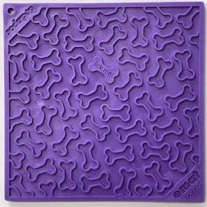 Sodapup Lick mat, made from durable material Bones Purple, L - image 1 of 4