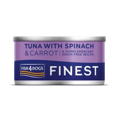 Fish4Dogs F4D Teraviljavaba märgtoit koerale 85g Tuunikala, spinat, porgand - image 1 of 1
